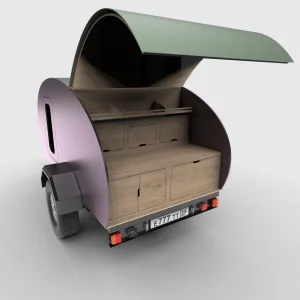 DESIRE Teardrop Camper Trailer, Version 3 (Family Comfort)
