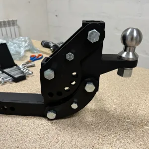 Reinforced Adjustable Trailer Hitch (Insert for 50×50 Square Tube)