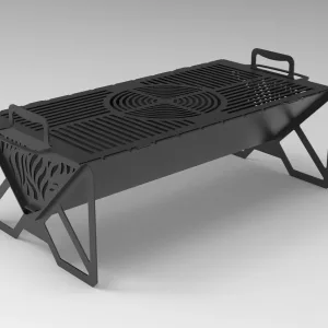 Assembly-Free V-Shaped Grill (No Welding)